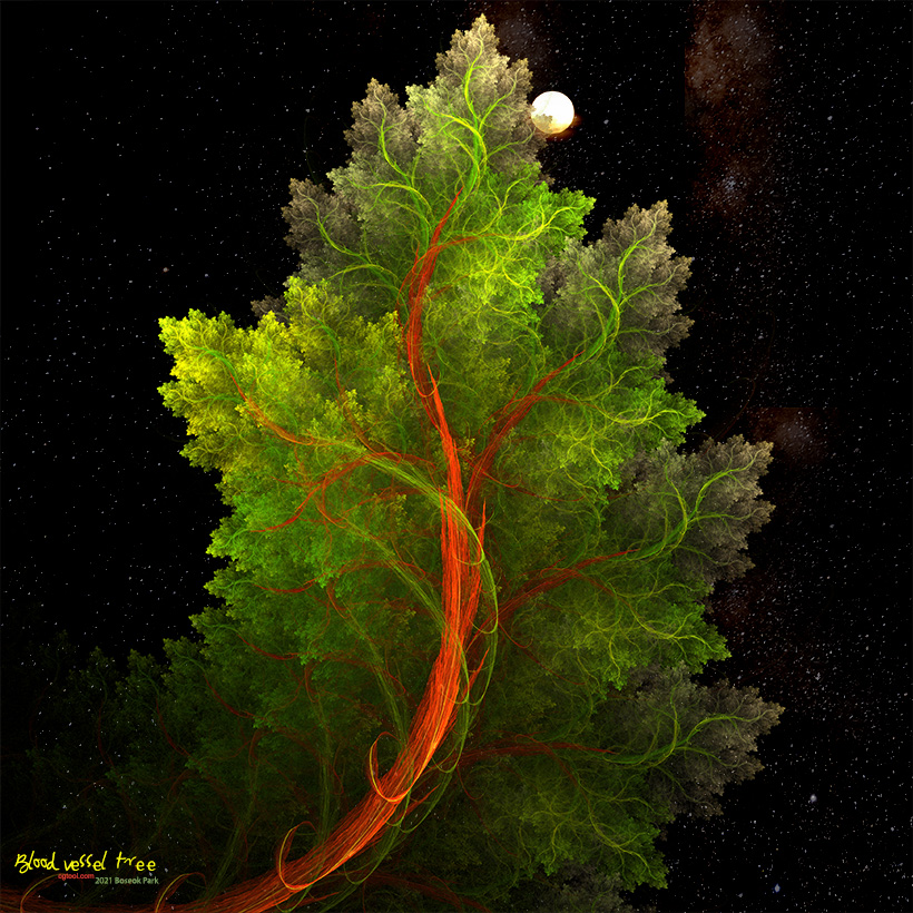 Blood vessel tree(계절에 따라 변하는 자연의 에너지)